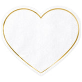 Heart Shaped Napkins 20pk - The Party Room